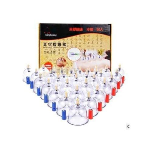 32pcs China vacuum cupping cupping cupping cupping cupping cupping pulling out vacuum apparatus therapeutic relaxation massager