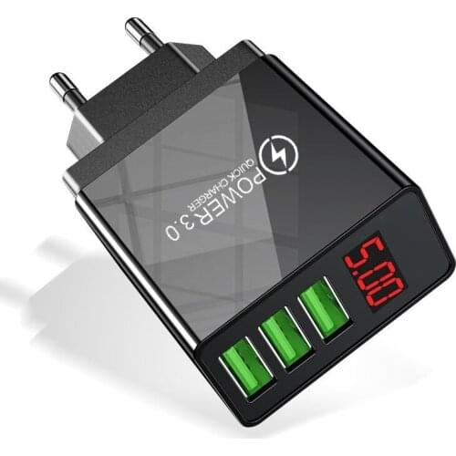 48W Mobile Phone Charger Quick Charge 3.0 USB Charger QC3.0Fast Charging For iPhone 11 7 8 For Samsung Xiaomi Huawei &Tablet