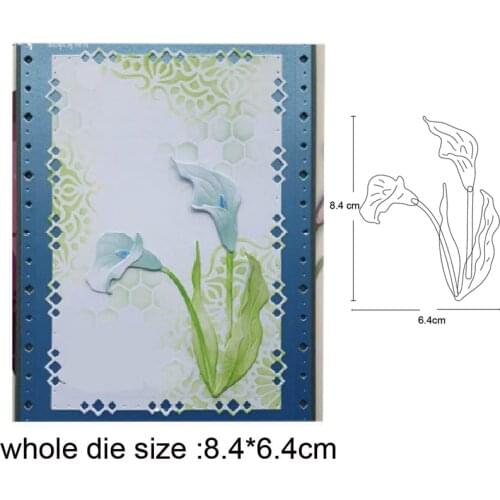 Daffodil 84*64mm Metal Cutting Dies 2020 new arrival craft Stencil For DIY Scrapbooking Paper/photo Cards Embossing Dies