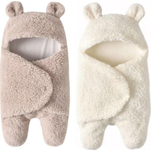Baby Blanket Newborn Baby Swaddle Wrap Soft Winter Baby Bedding Receiving Blanket Manta Bebes Sleeping Bag 0-12M Newborns