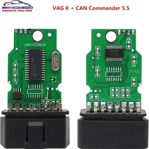VAG K + CAN Commander 5.5 with FT232RL PIC18F258 Chip OBD2 Diagnostic Cable OBD OBD2 For V-W/SK-ODA/SE-AT/AU-DI