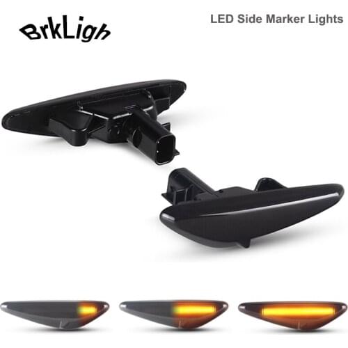 2Pcs Dynamic LED Side Marker Turn Signal Light Lamps For Mazda 6 Atenza GH 5 Premacy CW MX-5 Miata RX-8 Fiat 124 Spider Nissan