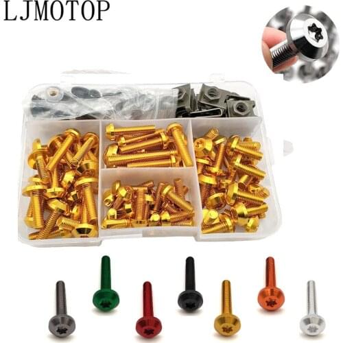 For YAMAHA FZ6 FZ8 MT01 MT-125 MT07 MT-07 FZ-07 MT09 FZ-09 MT15 XJR400 XJR1300 Motorcycle Windshield Body Fairing Bolts Screws
