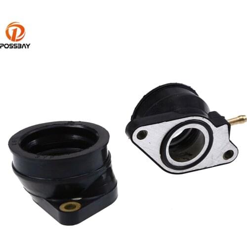 POSSBAY Motorcycle Carburetor Manifold Interface with O-ring Adjuster for Yamaha SZR660 1995-1997 MZ/MUZ Baghira 660 1998-2006