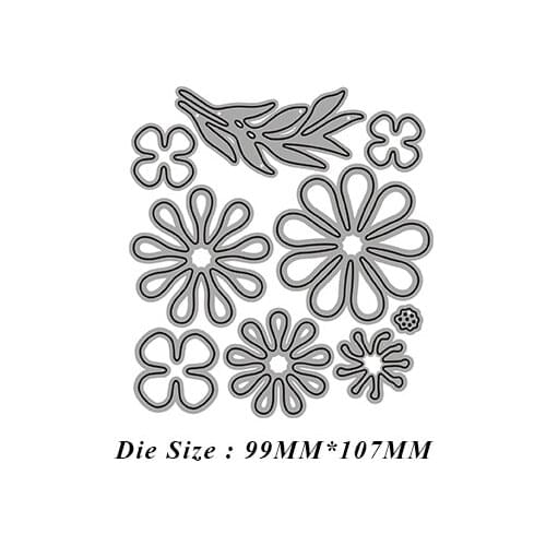 JMCRAFT 2021 New Pretty Flowers And Grass #7 Metal Cutting Dies Scrapbook Mold Cutting Mold DIY Crafts Handmade Dies