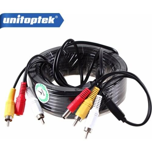 5M / 10M / 15M / 20M Security CCTV Cable RCA CCTV Camera Video Audio AV Power Cable For Surveillance Camera DVR System