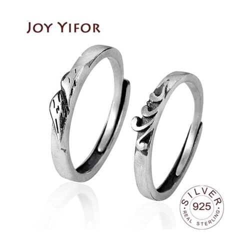 925 Sterling Silver sea and mountain Rings Glossy Minimalist Elegant Open Thin Rings for Women Fashionable Party Jewelry