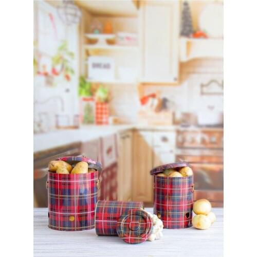 Onion Potato and Garlic Storage Container Metal Box Set of 3 Basket Organizer Food Container For Kitchen Storing Onion Potato