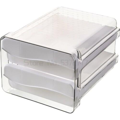 Refrigerator food preservation storage box household kitchen drawer egg box food grade plastic fruit and vegetable finishing box