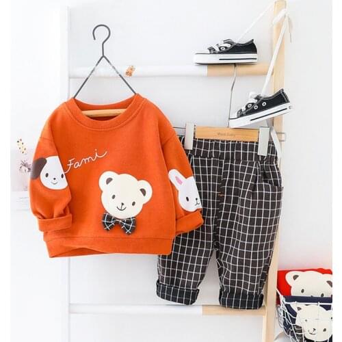 Baby clothes boy suit baby girl clothes autumn kids 2PCS jacket + pants childrens sports and leisure suit baby girl clothes