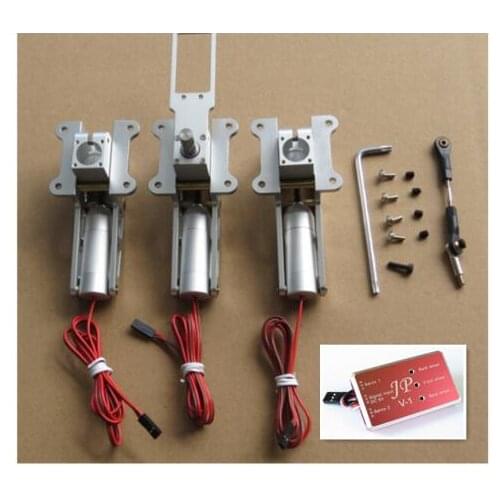 RC Metal Servoless Retract with Metal Block Retractable Servo Landing Gear 12kg to 17kg For Fixed-wing aircraft Air Plane