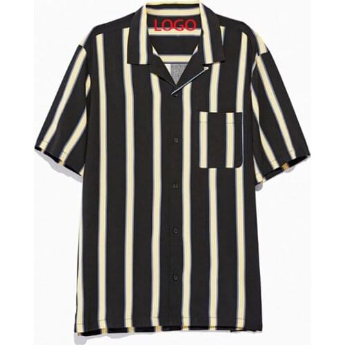 New fashion design logo sevice mens clothing summer comfortable short sleeves t striped shirts