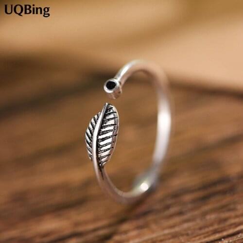 Wholesale European Jewelry Open 100% 925 Sterling Silver Retro Ring Women Jewelry 2019