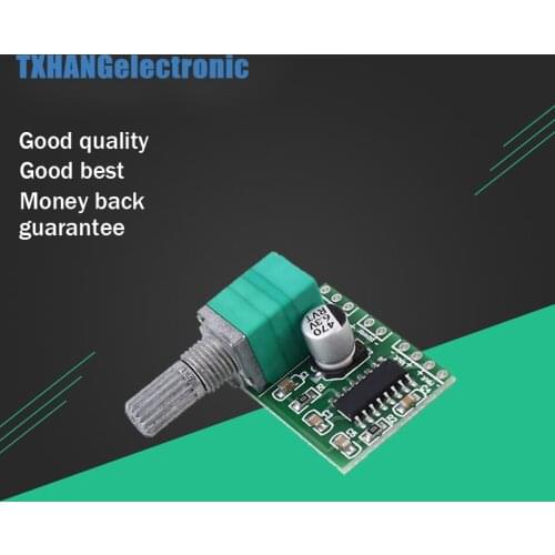 PAM8403 Mini 5V Power Amplifier Board Support USB Power Supply 3W+3W (Switch potentiometer) 2-Channels Audio modul
