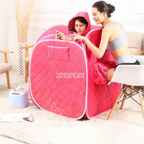 YY-S106D Double Sweat Steam Box Home Sweating Fumigation Machine Folding Foot Steaming Box Detoxification Portable Steamer Sauna