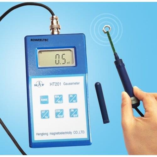 Tesla/ gauss /Digital Magnetic Flux meter DC2000mT HT201 Gauss meter brand new rh