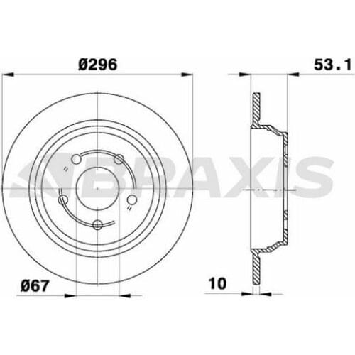 BRAKE DİSKİ BACK VIANO W639 03 VITO W639 03 6364230012