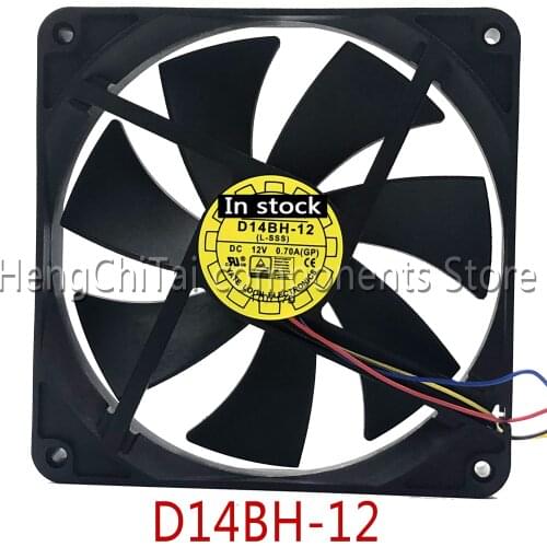 Original 100% working For Yate D14BH-12 135mm cooling fan 135X135X25mm 4-wire PWM 2500RPM 0.35A