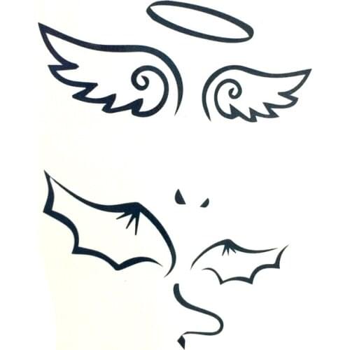 20pcs Angle waterproof temporary tattoos men Taty tatoo temporary stickers fake tattoo beauty Dragon flash tattoo tatuagem