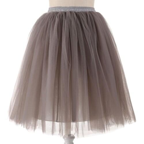 Best Selling Women Tulle Adult Tutu Skirt Summer Flare Puffy Petticoat Princess Party Prom Gown Wedding Accessories