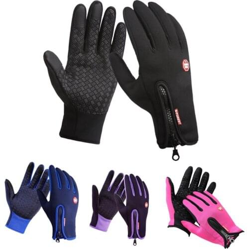 Winter Warm Gloves Waterproof Outdoor Bike Skiing Hiking Motorcycle Riding Gloves Touchscreen Full Finger WinterCycling Gloves