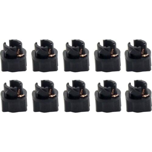 10 Sets T5 Twist Socket Car Instrument Panel Cluster Bulbs Lamp