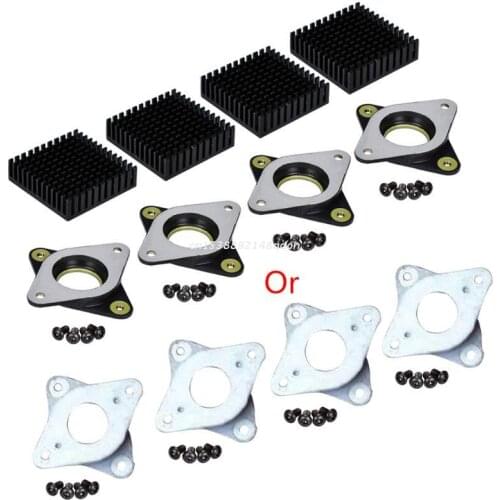 4Set For Nema 17 Metal Vibration Damper Rubber Heatsink for 42 Stepper Motor Dropship