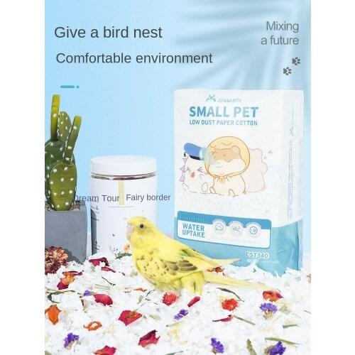 450g Deodorization Parrot Supplies Winter Warm Paper Cotton Sawdust Padding Breeding Box Birds Nest Bird Padding Paper ZA708
