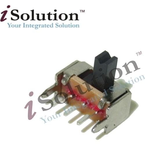 50PCS/Lot 3 Pin PCB 2 Position 1P2T SPDT Miniature Slide Switch Side Knob SK12D07VG4