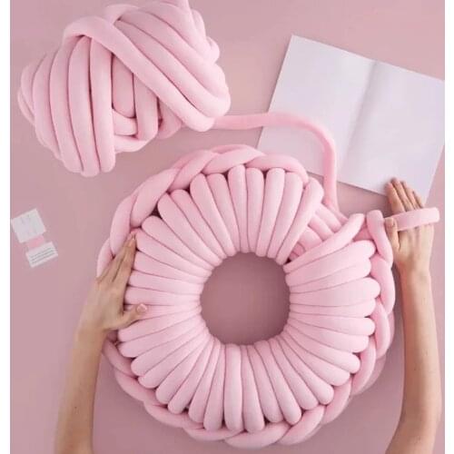 500g/Ball Super Thick Yarn Soft Merino Wool Yarns Large Chunky Yarn Bulky Arm Roving Knitting Blanket Spinning Yarn Wool