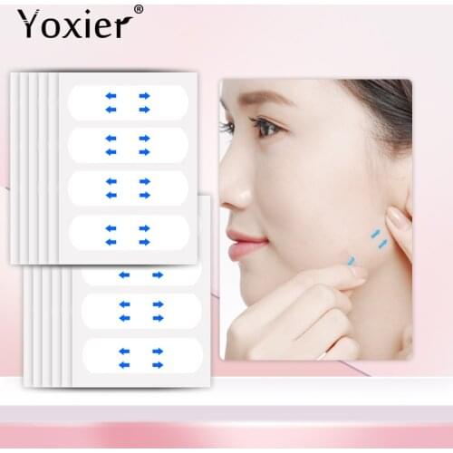 Safe Invisible Breathable Lift Face Sticker Lifting Tighten Chin Thin Face Stickers 40PCS Waterproof V Face Makeup Adhesive Tape