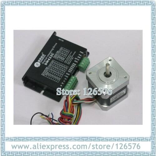 Leadshine stepper Driver DM422C+42HS03 2-Phase Hybrid stepper motor NEMA17 0.34N.m 67 oz-in