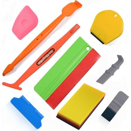 EHDIS Car Tools Set Carbon Fiber Vinyl Wrap Tint Film Stick Squeegee Sticker Razor Scraper Window Tinting Tool Cleaning Tools