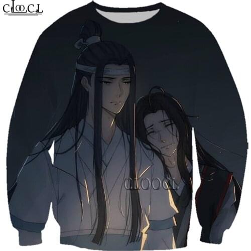HX Newest Anime Mo Dao Zu Shi 3D Print Men Women Sweatshirt Fashion Autumn Hip Hop Long Sleeve Harajuku Tops Drop Shipping