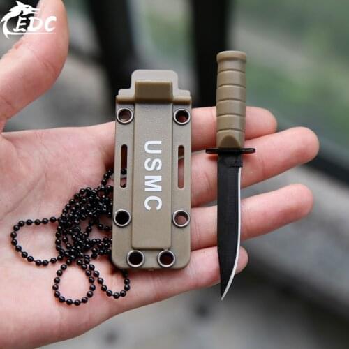 EDC Mini Pocket Knife With Sheath Men Pendant Invisible Knife Portable Outdoor Camping Survival Tactical Knife Multi-tool