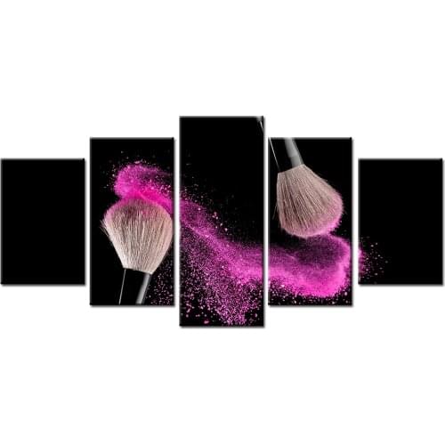 Makeup Structures 5 Panels Canvas Paintings on the Wall Art Posters and Prints Modern Modular Picture For Living Room Wall Decor