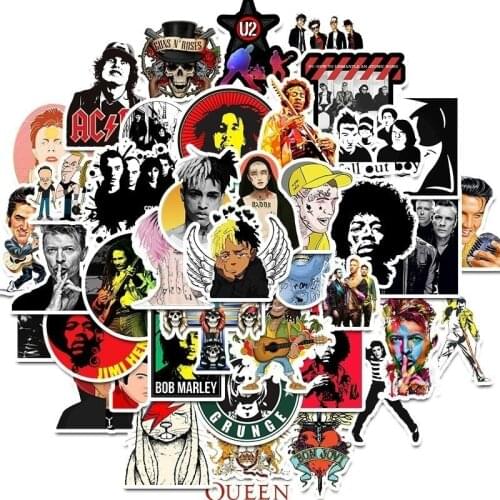 10/30/50 PCS classic hip-hop punk rap character avatar boy graffiti music trolley guitar notebook car sticker toy wholesale