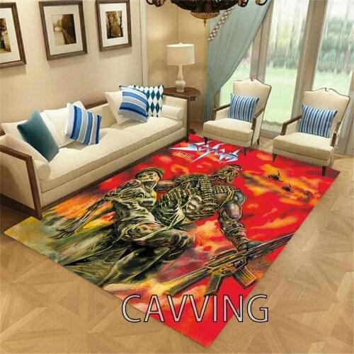 Sodom Band 3D Printed Carpets Soft Flannel Rug Mat Rugs Anti-slip Large Rug Carpet Home Decoration for Living Room Bedroom