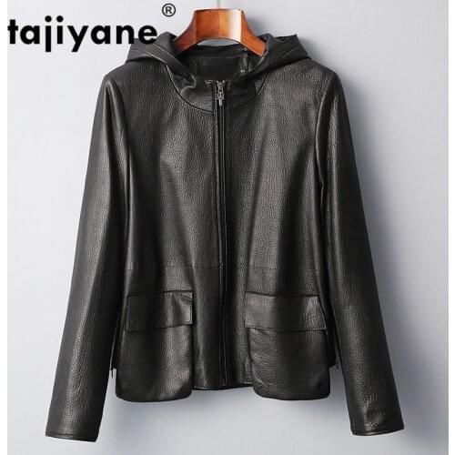 Cow Leather Coats Spring Autumn Real Genuine Leather Jacket Women Clothes 2020 Womens Fur Coat Korean Vintage Tops ZT2355