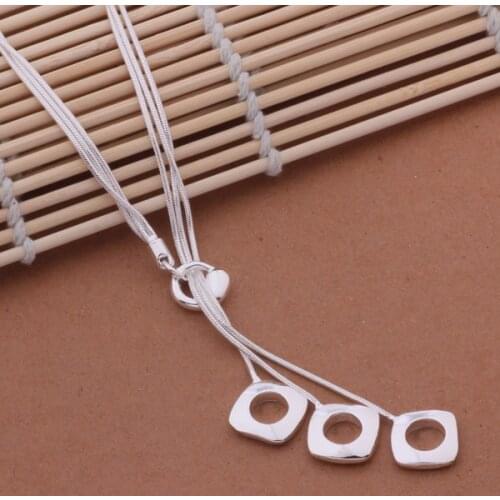 AN441 Hot sterling Necklace fashion jewelry pendant /asjajjqa axnajoua silver color