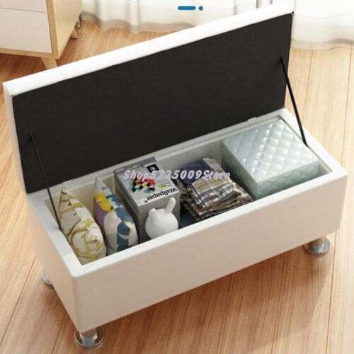 Change Shoes Stool Sofa Storage Stool Long Row Bed End Household Door Shoes Stool Can Sit Storage Clothing Store Shoes Stool