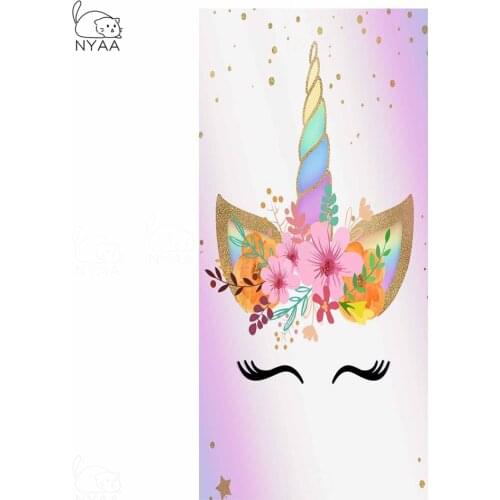 Cartoon Unicorn Series Microfiber Beach Towel Sport Yoga Blanket Swimming Bath Towel Summer Soft Sunbathing Towel