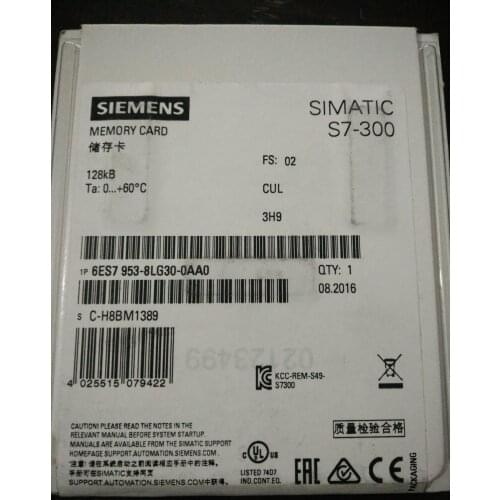 NEW MMC RAM 128KB, 6ES7 953-8LG30-0AA0 replace 8LG20 8LG11