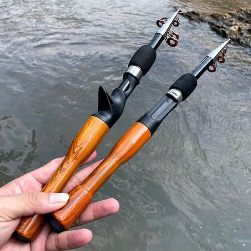 GHOTDA Spin/cast Fishing Rod Portable and Lightweight Fishing Equipment Sea Fishing 1.3M/1.6M/1.8M Beginner Fishing Experience