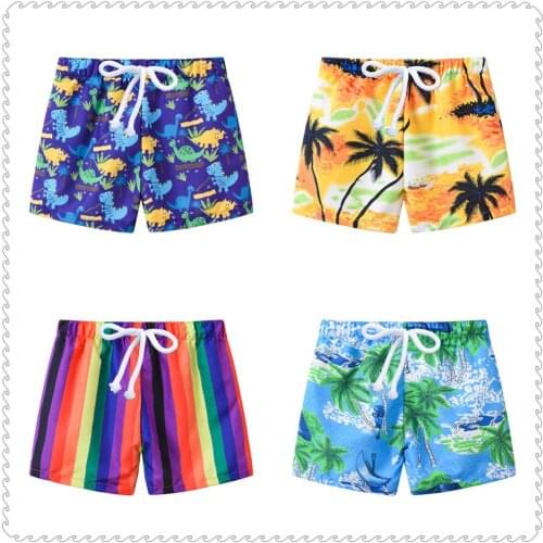 Casual Children Short Pants Baby Boys Vacation Clothes Beach Coast Swim Trunks Summer Pant Girls Short Panties Breeches Knicker