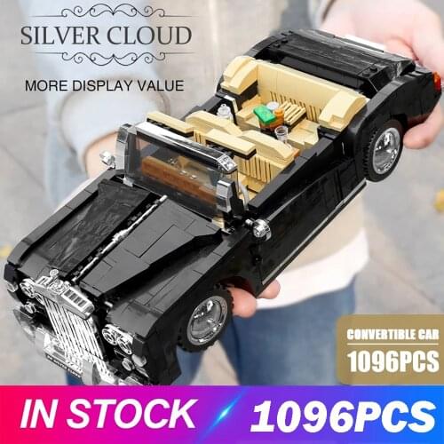 MOULD KING 10006 High-Tech Car Toys The MOC 1964 RR Sliver Cloud Car Model Building Blocks Assembly Bricks Kids Christmas Gifts
