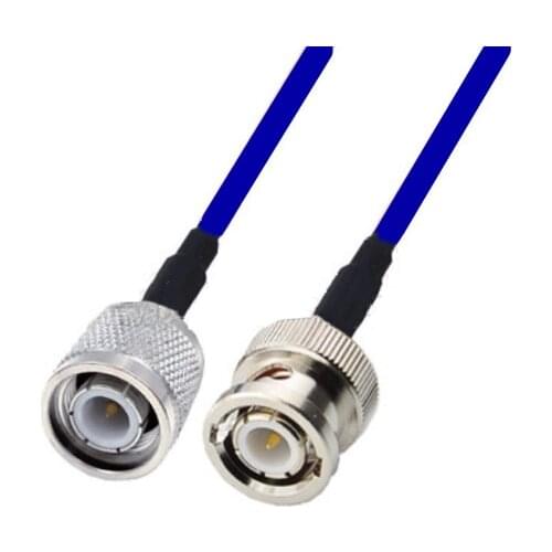 Blue Soft RG142 BNC Male to TNC Male Connector RF Coaxial Jumper Pigtail Cable