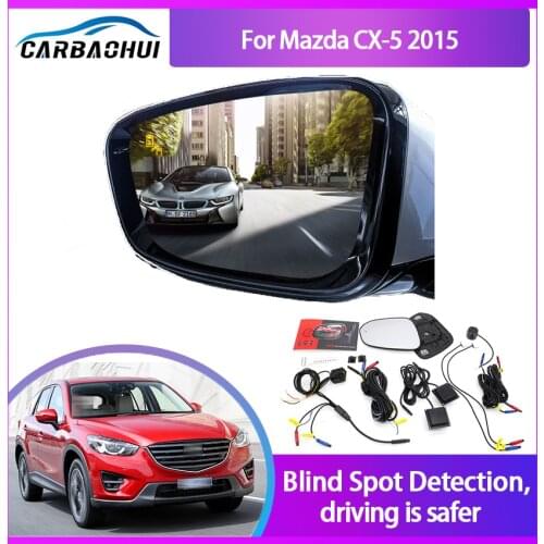 Blind Spot Detection System For Mazda CX-5 2015 Rearview Mirror BSA BSM BSD Monitor Lane Change Assist Parking Radar Warning