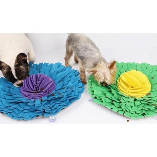Pet Dog Snuffle Mat Sniffing Pad IQ Foraging Skills Training Food Dispenser Feeding Mats Dogs Treat Slow Feeder Puzzle Toys C42
