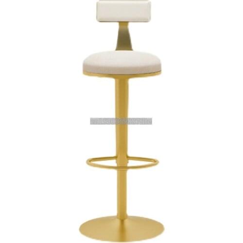 Modern Simple Bar Chair Rotary Lift Bar Light Luxury Home Adjustable High Stool Restaurant Front Desk Chair